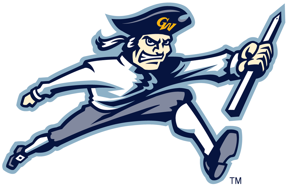George Washington Colonials 1997-2008 Partial Logo v3 diy iron on heat transfer